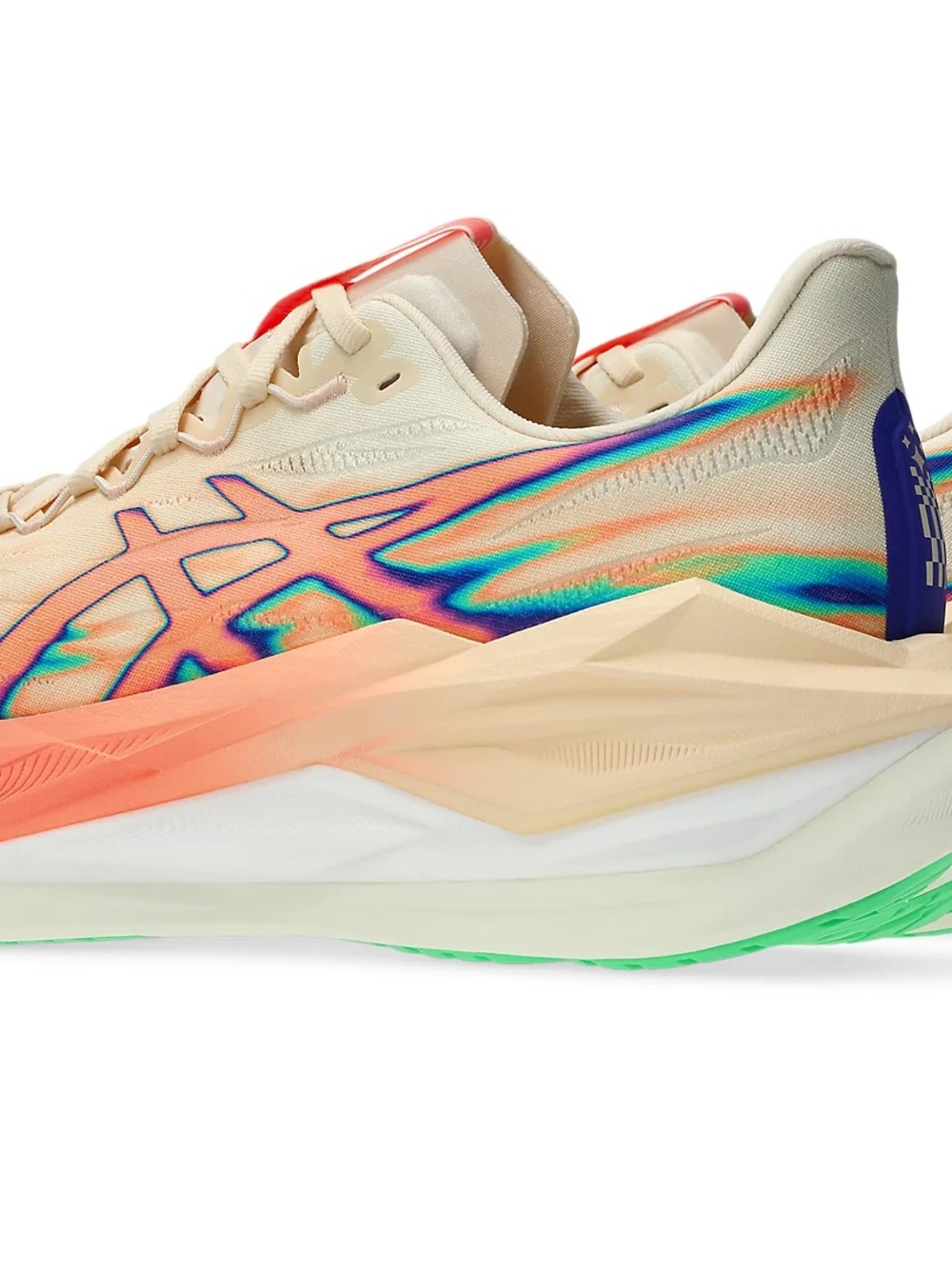 ASICS Women’s FF Leap Running Shoes — Cream/Coral/Green - Picture 4 of 4